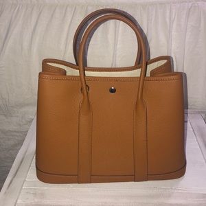 Garden Party tan purse
